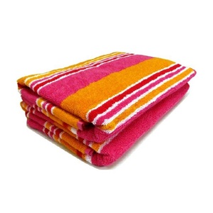 Ready Stock Custom Logo Print 100% Organic Cotton Gots Certificate Sublimation Recycle Hot Selling Customized Terry <b>Beach</b> <b>Towels</b> - Product Image 4