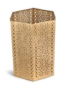 Antique Gold Iron <b>Tealight</b> <b>Holder</b> Set of 2 New Handmade Decorative Christmas Lantern for Home Decoration - Product Image 2