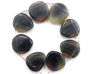 ลูกปัด Briolette รูปร่างแฟนซี,พลอยฟลูออไรต์ธรรมชาติ8ชิ้นขายส่งผู้ผลิตของแท้คุณภาพสูง - Product Image 3