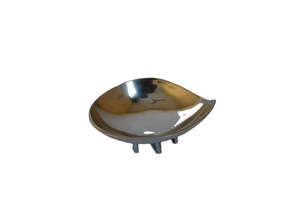 Vantage Modern Luxury Fancy Aluminum Decorative <b>Bowl</b> with Legs with Nickel Finished <b>for</b> Home Kitchen <b>Weeding</b> and Parties Usage - Product Image 2
