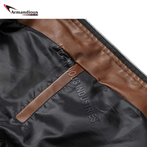 <b>Men</b> Leather Coats <b>Men</b> <b>Jacket</b> Fashion Fleece <b>Reflective</b> <b>Jacket</b> For <b>Men</b> - Product Image 2