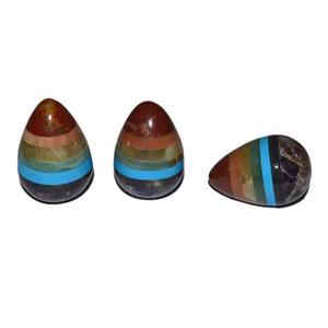 Nouveau Design pierre de Chakra de guérison collée avec Lapis pierre précieuse oeuf reiki pierre de guérison artisanat - Product Image 1