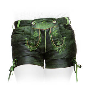 Oktoberfest Lederhosen Femmes En Cuir Véritable-Original Femmes Lederhosen de Allemagne Oktoberfest (Autriche Beerfest Hosen) - Product Image 3