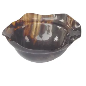 Buffalo Horn Bowl Available In All Sizes Indian Horn Crafts Decorative Horn Bowl For Home and Decor