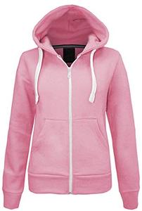 England Style Best Oversized <b>White</b> Zip Up <b>Hoodie</b> Ladies Regular Fit Premium Cotton 360 GSM Long Sleeve Crew Hooded <b>Hoodies</b> - Product Image 3