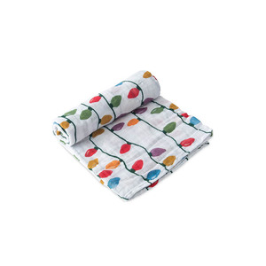 floral design muslin swaddle blanket with customized <b>pattern</b> organic double gauze printed swaddle with customized packaging - Product Image 1