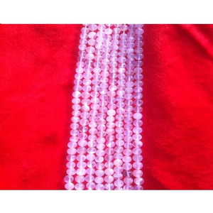 ลูกปัดกลมเรียบลายมูนสโตนสีชมพูขนาด7มม. สำหรับเครื่องประดับ - Product Image 2