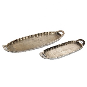 Plateau de service en aluminium, ustensile de qualité alimentaire, plateau de serveur pour les mariages et les hôtels - Product Image 1