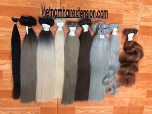 Extensions de cheveux naturels vierges Remy en trame de peau, style lisse et ondulé, longueur 8-32 pouces, vente en gros - Product Image 2