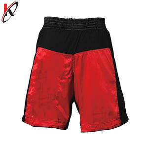 Pantalones cortos de lucha de poliéster con diseño impreso para Artes Marciales MMA Kick Boxing Muay Thai rojos para hombre - Product Image 5