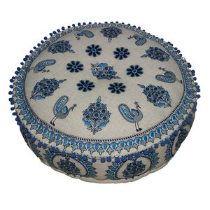 Nouveau design tendance indien Pouf Mobilier de salon moderne Pouf confortable Pouf décoratif en gros Pouf brodé - Product Image 1