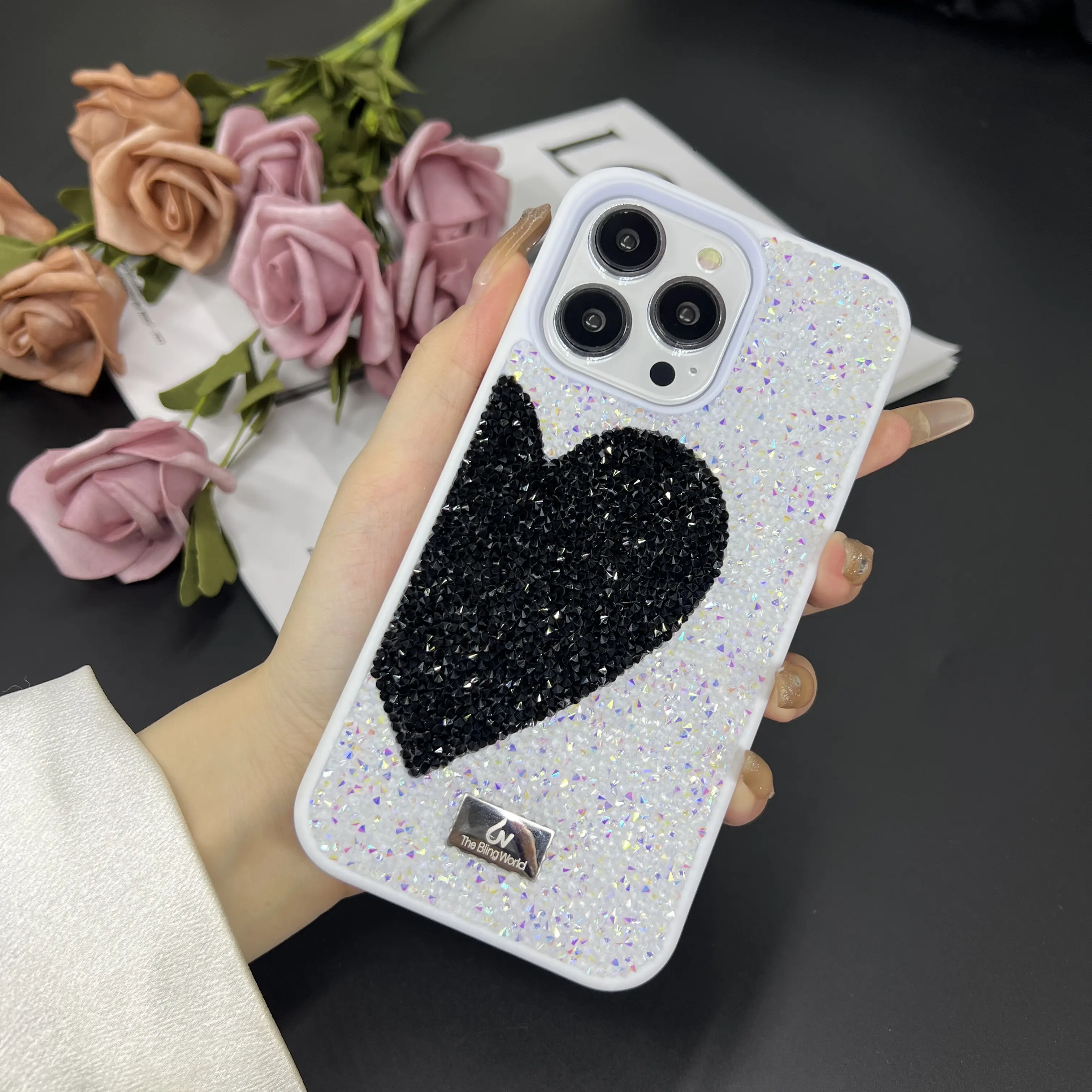 Lovebay — coque de téléphone de luxe avec des diamants, étui antichoc pour iphone 11, 12, 13 pro max