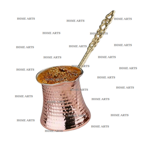 Copper And Brass <b>Tea</b> Coffee Pot With Lid Prime Quality Hammered Round Shape Arabic Coffee Pot From India - Product Image 5