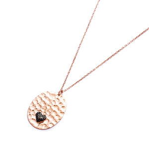 Coeur Charme Forme Martelé Pendentif Turc À La Main En Gros 925 Bijoux En Argent Sterling - Product Image 1