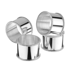 Gold Plated Napkin Ring Superior Quality Handmade Wholesale Napkin Ring Rounded Shape Gold Plated Luxury Metal Napkin Ring - Product Image 2