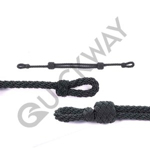 Vente en gros 2025 meilleur solide couleur noire confortable personnalisé fil de lingot mentonnière cérémonie Cap cordon équipement de défense personnelle - Product Image 1