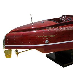 BABY BOOTLEGGER Modèle de bateau en bois artisanal de haute qualité Cadeau original - Product Image 1