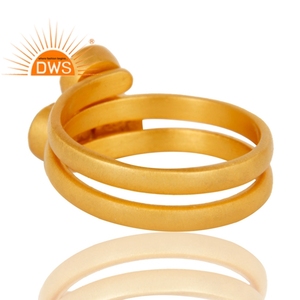 Latest Handmade Design Natural <b>Turquoise</b> Gemstone Spiral <b>Ring</b> for Women Jewelry Manufacturer - Product Image 4