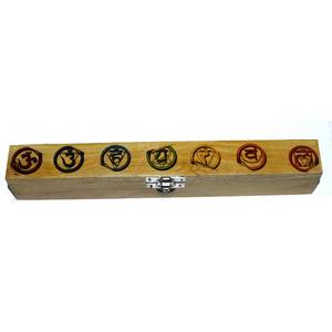 Caja de piedra semipreciosa de Chakra de tamaño largo | Caja de regalo de siete chakras - Product Image 1