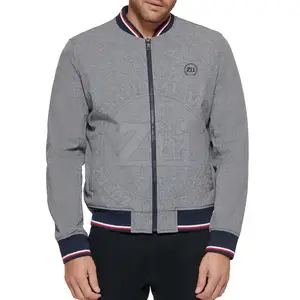 Wholesale Customize Plus Size Men's Jackets Letterman 100% Cotton Jacket Bomber Jacket For Sale