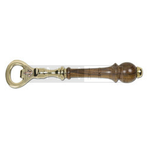 Ouvre-bouteille en laiton massif avec manche en bois, design ancien d'ancre de bateau nautique, ouvre-bouteille manuel en métal pour bouteilles de soda et de bière, pour bar - Product Image 2