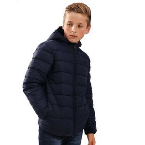 Custom Youth Winter Puffer Jacket OEM Children Hooded Puffer Jacket Warm Quilted Winter Jacket Lightweight Insulated Outerwear - Product Image 3