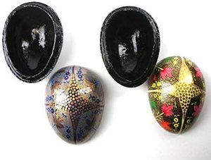 Giấy Mache Mango Box Còn Được Gọi Là Hộp Trứng Làm Bằng Tay Và Vẽ Bằng Tay Màu Sắc Thân Thiện Với Môi Trường Sản Xuất Tại Kashmir Ấn Độ - Product Image 6