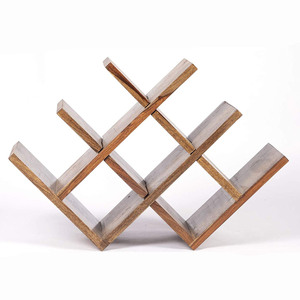 Acacia Wooden Wine <b>Rack</b> 8 Bottles Stand Wine Bottle Holder for <b>Bar</b> Restaurant Hotel and Home Decoration Item and Accessories - Product Image 2