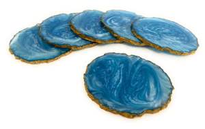 Classic Style Red Floral DIY Epoxy Resin <b>round</b> Coaster Heat-Resistant <b>Table</b> <b>Mat</b> & Pad for Home Kitchen Use - Product Image 6