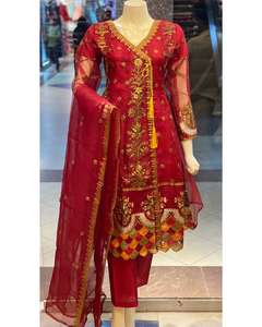 Ladies Summer Readymade Pakistanais Lawn Suits Shalwar Kameez Dresses for Women's Parties Adult Size Salwar Kameez - Product Image 2