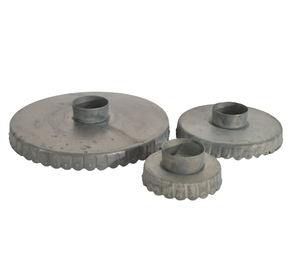 <b>TEALIGHT</b> METAL ROUND SET of 3 T-LIGHT HOLDER HIGH QUALITY WEDDING USE CANDLE HOLDER TABLE DECOR - Product Image 1