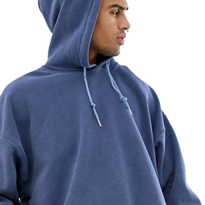 Ropa sostenible personalizada 420gsm Baggy Fleece 100% algodón Pantalones de chándal de lujo Zip up Sudadera con capucha Conjunto de chándal para hombres - Product Image 2