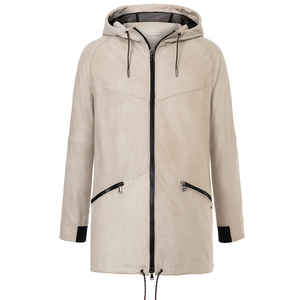 Manteau d'hiver long en cuir véritable de haute qualité, personnalisable en couleur, pour homme et femme, avec un seul bouton, logo personnalisé, faible imperméabilité - Product Image 1