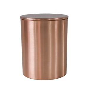 Vaso y contenedor de vela chapados en cobre, tarro de vela de cera de soja de Metal para decoración del hogar para hacer velas por HHO - Product Image 2