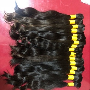 CHENNAI Extensiones de cabello Remy virgen a granel de alta calidad Materia prima cortada de mujeres - Product Image 5