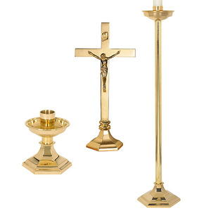 Suministros de iglesia con dos portavelas, suministros de Iglesia, India - Product Image 3