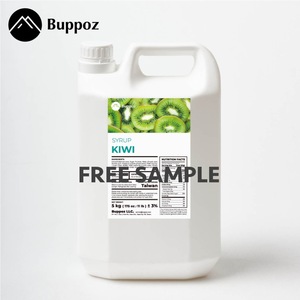 Sirop de kiwi 5 kg Bouteille Halal HACCP Végétarien pour les magasins de bubble tea et de milk tea OEM - Product Image 1