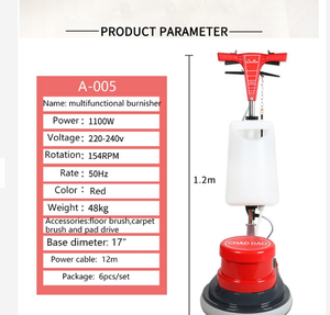 Depurador <span class=keywords><strong>de</strong></span> piso doméstico automático <span class=keywords><strong>de</strong></span> alta potencia para alfombras con máquina pulidora <span class=keywords><strong>de</strong></span> diseño Popular 17 "154 cepillo - Product Image 3