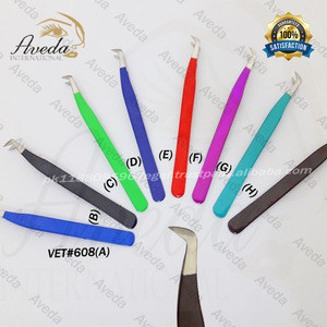 Pince à épiler pointue en acier inoxydable de haute qualité / Extension de cils volume russe / Série professionnelle de haute qualité - Product Image 3