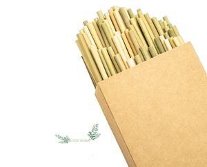 Juego de pajitas de hierba biodegradables y orgánicas 100%, para beber, hecho de Vietnam, hierba 100% Natural, exportación por el fabricante Eco2go - Product Image 4