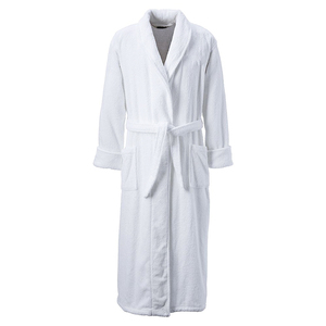 <span class=keywords><strong>Accappatoio</strong></span> per Hotel in spugna di velluto con collo a scialle bianco personalizzato per <span class=keywords><strong>uomo</strong></span> e donna - Product Image 5