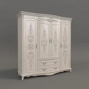 Arbor Antique en bois massif sculpté, Armoire de Style français, meubles de maison