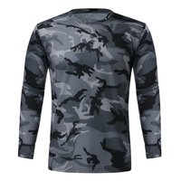 T-shirt camouflage pour hommes, col rond à manches longues, personnalisé, fabriqué au Pakistan, sialtt Shirt