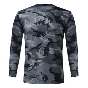 Camiseta de camuflaje para hombres, camisa personalizada de manga larga con cuello redondo, hecha en paquistaní, Sialkot - Product Image 2