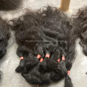 A granel di cabelo umani ricci naturali indiani oriental pares indiano virine