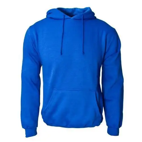 Royal Blue Blank Cotton Hoodie Top Quality Custom Made Mens Wholesale Fleece Hoodies