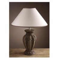 Europäische Art handgemachte graue Finishing Mango Holz Tisch lampe Schöne Holztisch lampe Einzigartiges Design E-27 Tisch beleuchtung