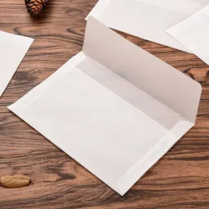 The Envelope Factory Wholesale Ordinary 93gsm Frosted Envelope No Printing 180*90mm Transparent Frosted Envelopes