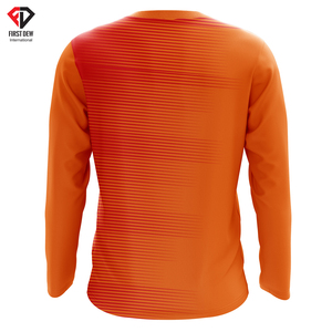Camiseta de entrenamiento personalizada de manga larga para hombre, Jersey de poliéster 100% de alta calidad, cómoda, portero de fútbol, nuevo diseño - Product Image 6