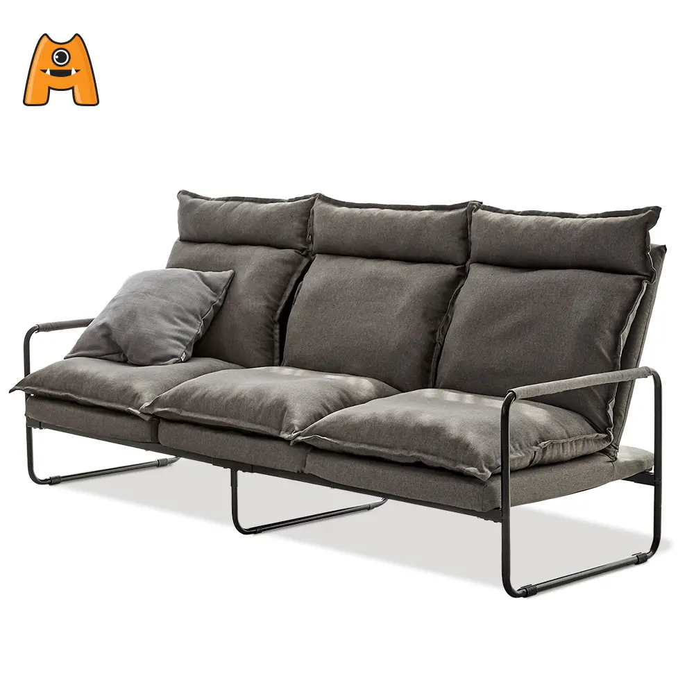 Furnitur Modern, Kursi Sofa Tiga Dudukan Kain Modular Dapat Diatur, Kursi Sofa Ruang Tamu Gaya Industri Furnitur